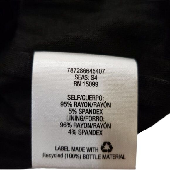 NWT Metaphor Black & White Striped Wrap Top Small – Sleeveless Ruched Blouse - Picture 10 of 10